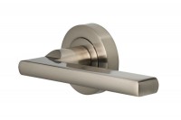 Door Handles Vision Designer Vela Lever on Round Rose Satin Nickel 5200 16.91